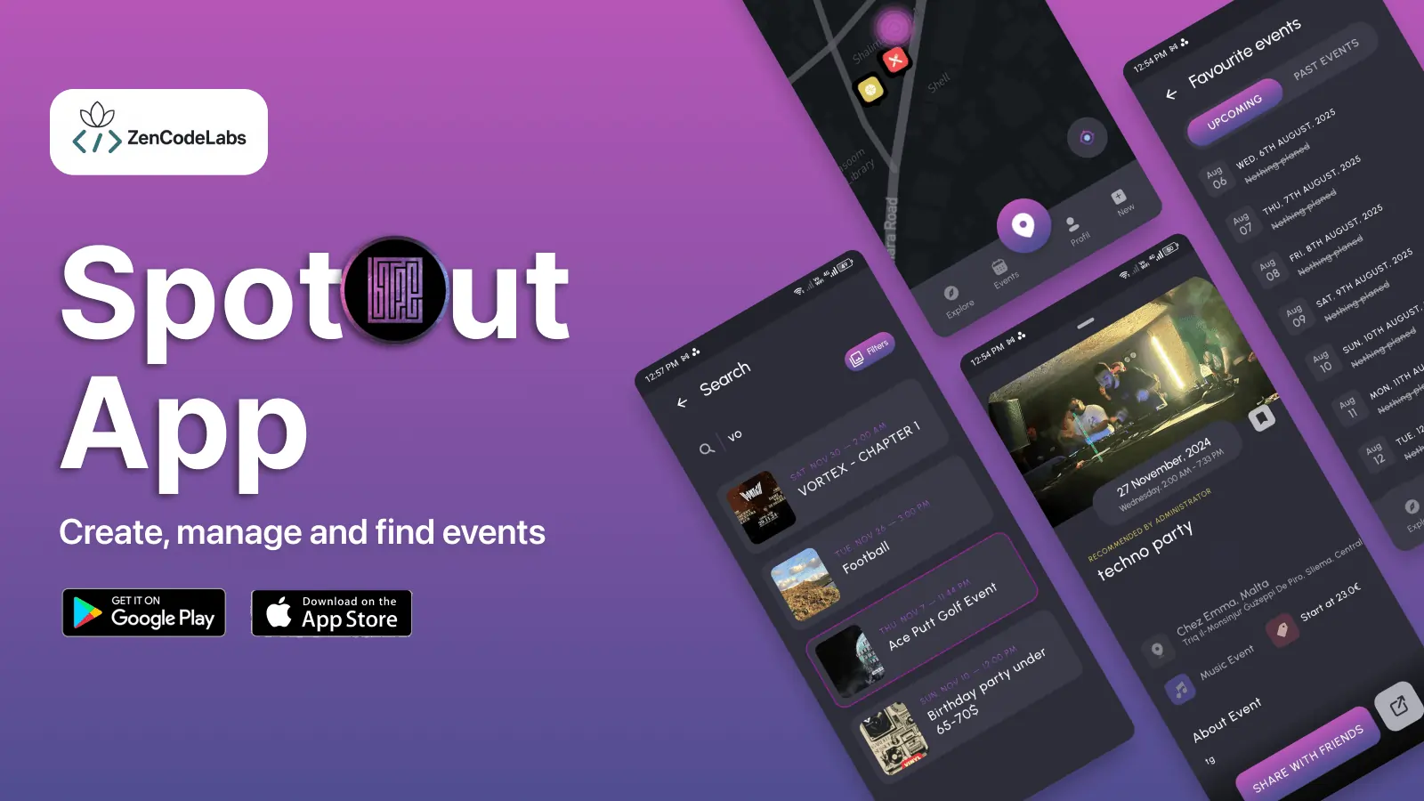 SpotOut | Social & Events App